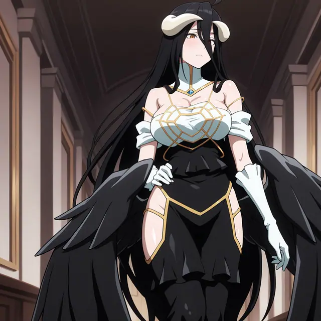 Albedo — Elegant Black Dress