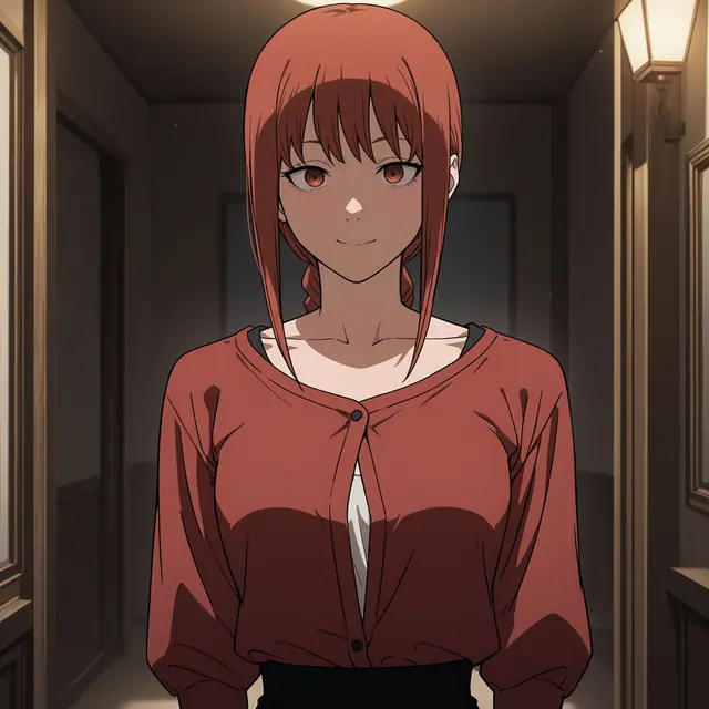 Makima — Red Form-Fitting Dress